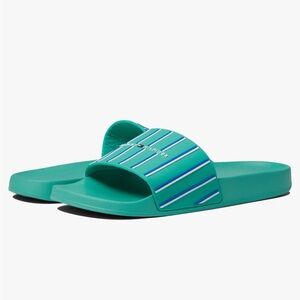 Tommy Hilfiger Doner Green Pool Slide Sandals Size 6
